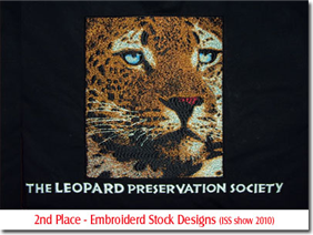 2nd Place - Embroidered Stock Designs (ISS show 2010)
